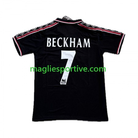 Completo Calcio Manchester United Beckham 7 Retro Divisa Terza 1998-1999